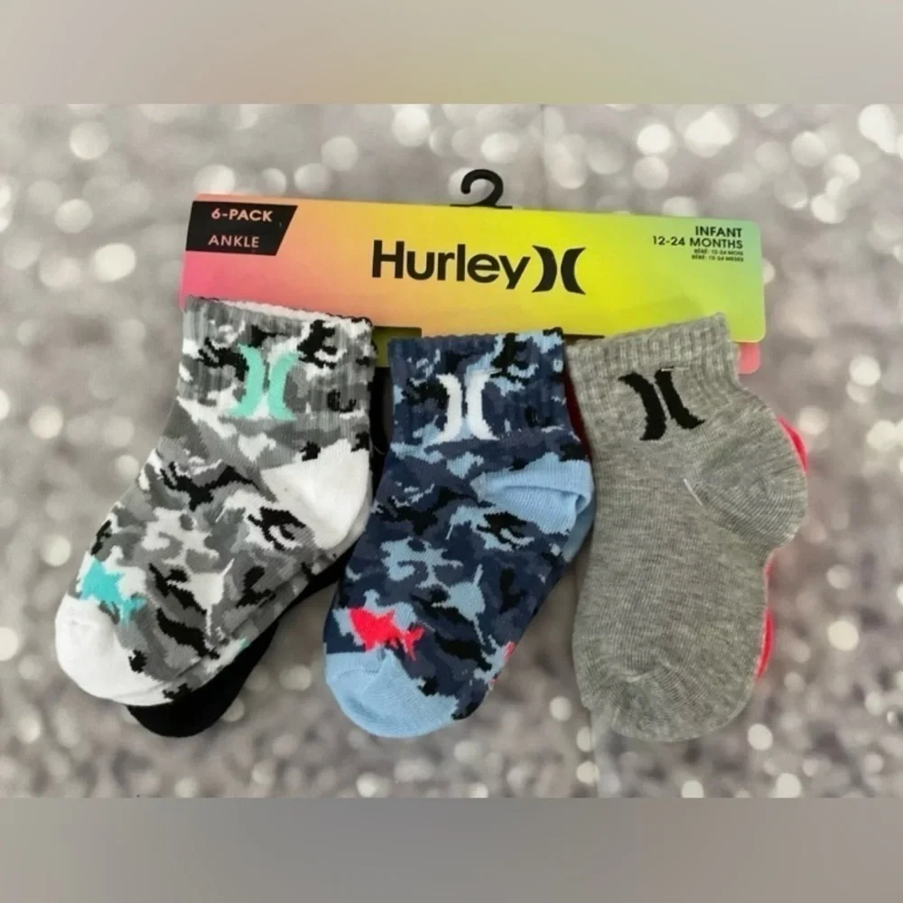 COPY - Hurley 6-Pack Infant Socks